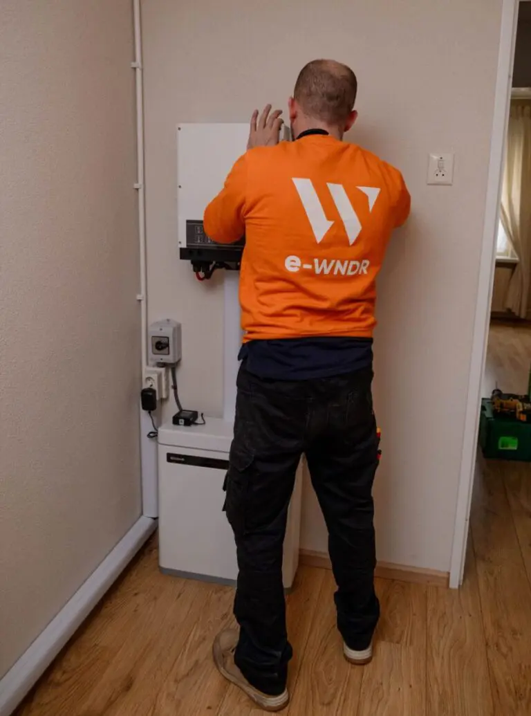 Thuisbatterij installatie